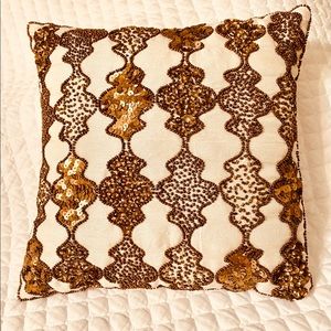 Beaded|accent |decorative pillow|